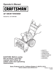 Craftsman 247.881900 Operator`s manual