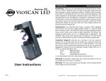 American DJ VioSCAN LED Instruction manual