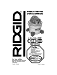 RIDGID WD0935 Owner`s manual