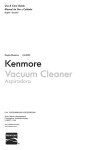 Sears Vacuum Cleaner Use & care guide