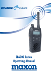 Maxon SL6000 Series Service manual