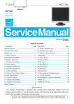 AOC 712Si Service manual