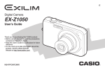Casio EX Z1050 - EXILIM ZOOM Digital Camera User`s guide