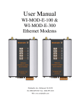 Weidmuller WI-MOD-E-G User manual