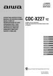 Aiwa CDC-X227 Operating instructions