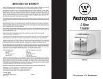 Westinghouse WST3032 Owner`s manual