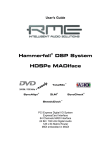 RME Audio MADI Router User`s guide