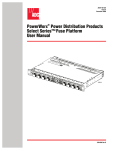 ADC PowerWorx Power Distribution Products User manual