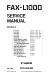 Canon FAX L1000 Technical information