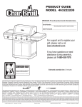 Char-Broil 463222209 Product guide