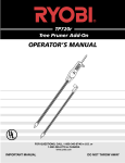 Ryobi TB720r Operator`s manual