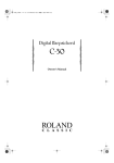 Roland C-30 Owner`s manual
