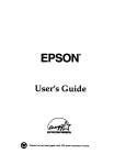 Epson ActionPC 7300 User`s guide