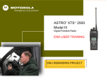 Motorola ASTRO XTS 2500I User manual