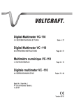 VOLTCRAFT VC-110 Operating instructions