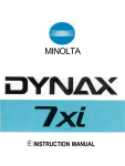 Minolta Dynax 7xi Instruction manual