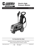 Campbell Hausfeld CAMPBELL PW167600AV Operating instructions