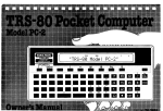 Radio Shack TRS-80 PC-3 Specifications