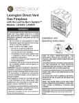 Vermont Castings LX36DV Operating instructions