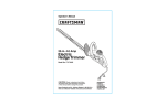 Craftsman 172.79443 Operator`s manual