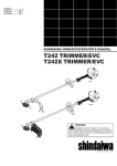 Shindaiwa T242X/EVC Operator`s manual