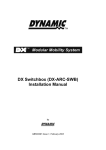 Dynamic DX-ARC-SWB Installation manual