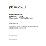 Ruckus Wireless ZoneFlex 7025 User guide