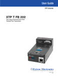 Extron electronics XTP T FB 202 User guide