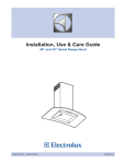 Electrolux RH36PC60GSB Use & care guide