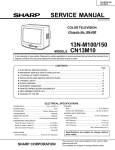 Sharp CN13M10 Service manual