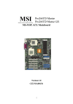MSI MS-9105 Instruction manual