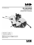 MK Diamond Products MK-3000 Series Operating instructions