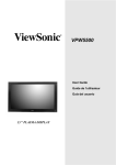 ViewSonic VPW5500 User guide