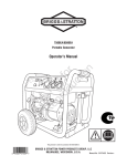 Briggs & Stratton 8500EA Operator`s manual