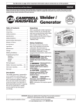Campbell Hausfeld GW4502 Operating instructions
