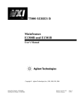 Agilent Technologies 75000 SERIES B User`s manual