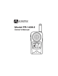 Audiovox FR-1438-2 Owner`s manual