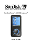SanDisk E280 - Sansa 8 GB Digital Player User guide