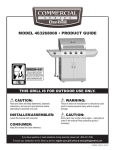 Char-Broil COMMERCIAL 463268008 Product guide