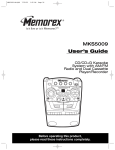 Memorex MKS5009 User`s guide