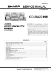 Sharp CD-BA2010H Service manual