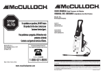 McCulloch 7096-140A02 User manual