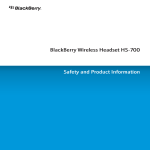 Blackberry HS-700 Specifications