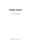 Canopus HDMA-4000 User guide