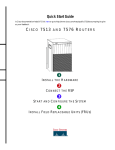 CISCO 7513 AND 7576 ROUTERS