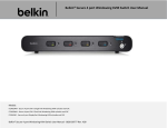 Belkin F1DN204M User manual