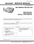 Sharp PG-F211X - XGA DLP Projector Service manual