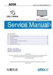 Acer X223 Service manual