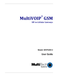 Multitech MVP 800 User guide