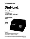 DieHard 200.71223 Owner`s manual